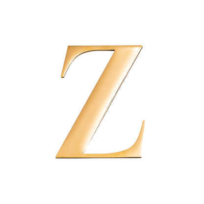 Small Metal Letter Pins (Gold)