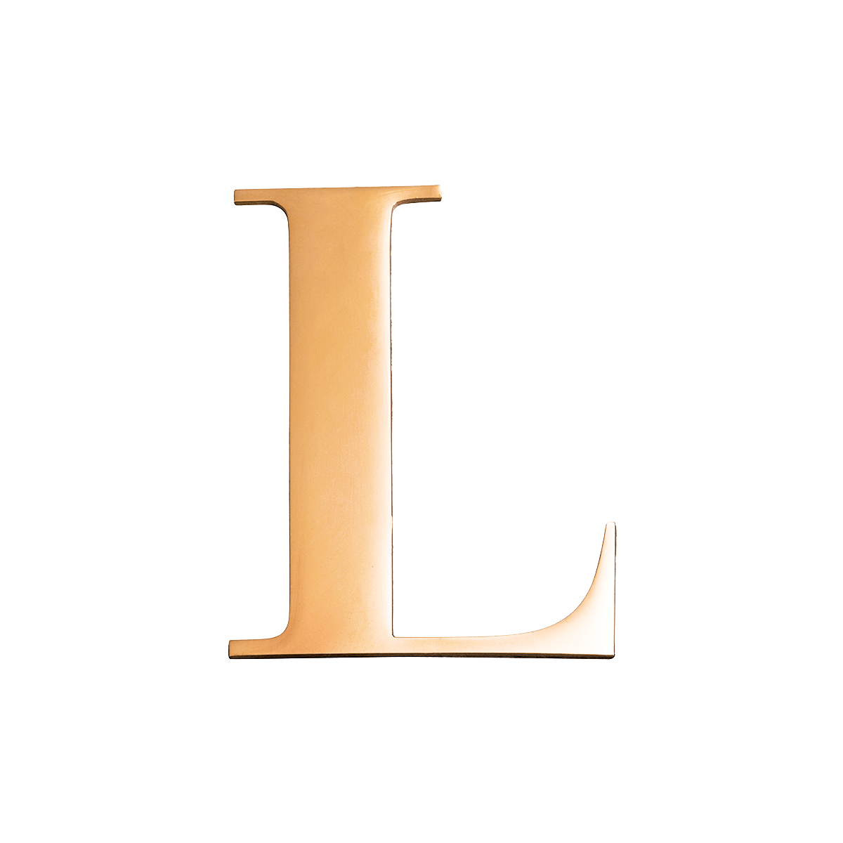 Metal Key Ring Letter (Gold)