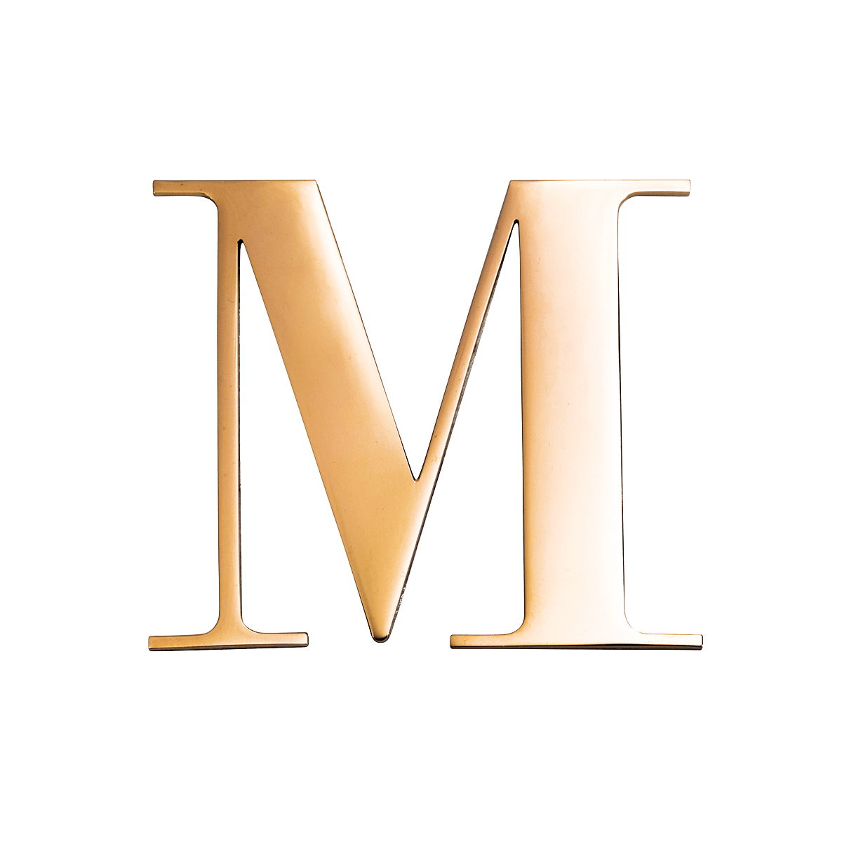 Metal Key Ring Letter (Gold)