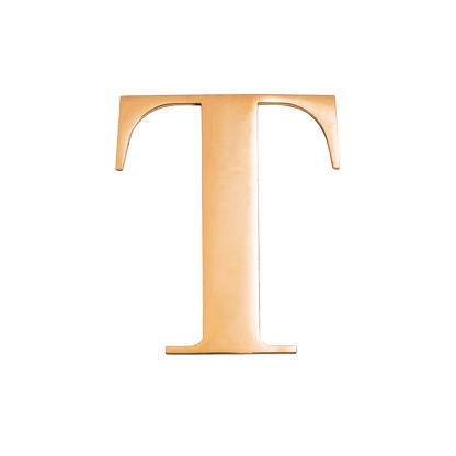 Metal Key Ring Letter (Gold)