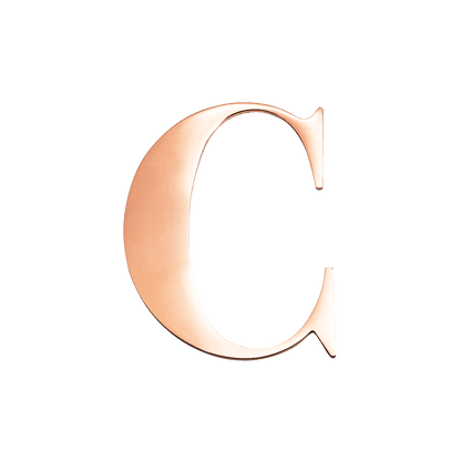 Rose Gold Small Metal Letter