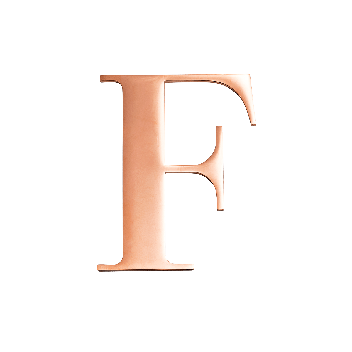 Rose Gold Small Metal Letter