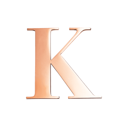 Rose Gold Small Metal Letter