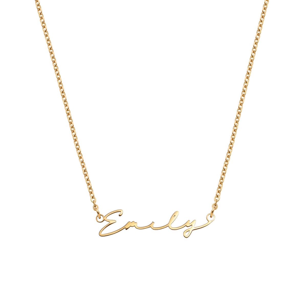 Signature Name Necklace - Gold