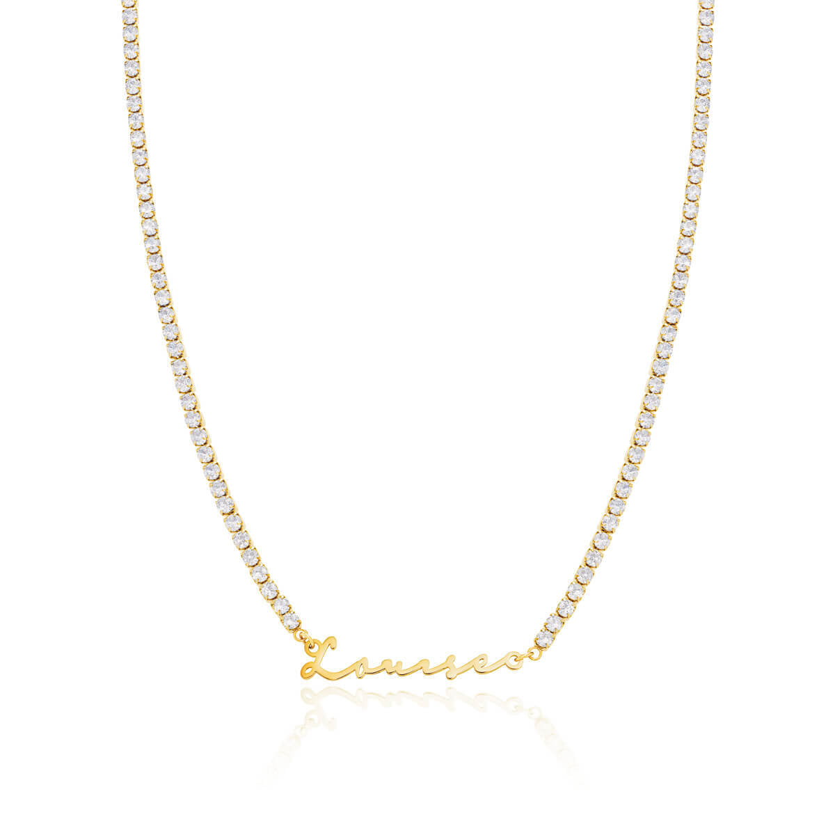 Signature Name Necklace - Gold