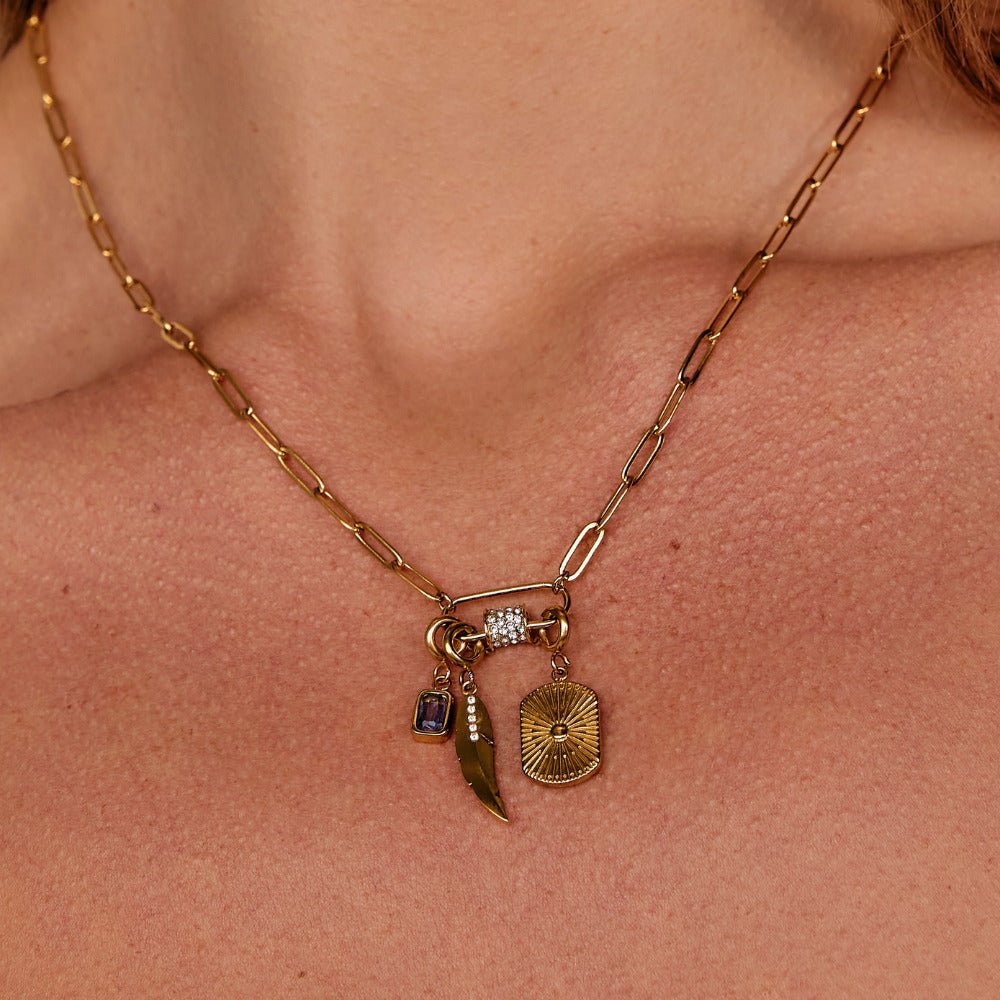 Amethyst Crystal Charm
