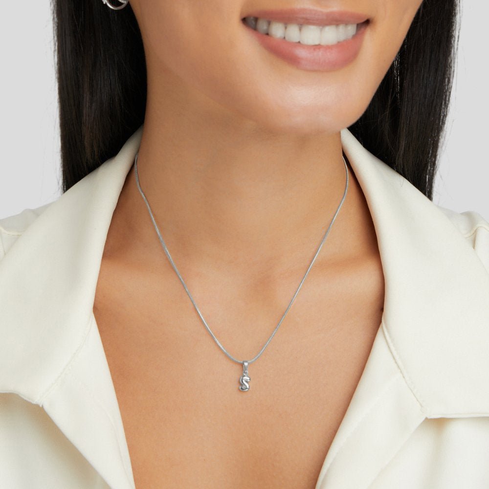 Bubble Letter Necklace