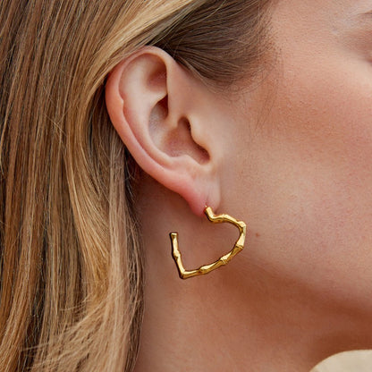 Eternity Love Hoop Earrings