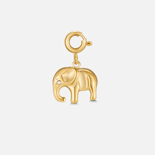 Gold Elephant Charm