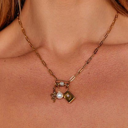 Golden Snake Charm