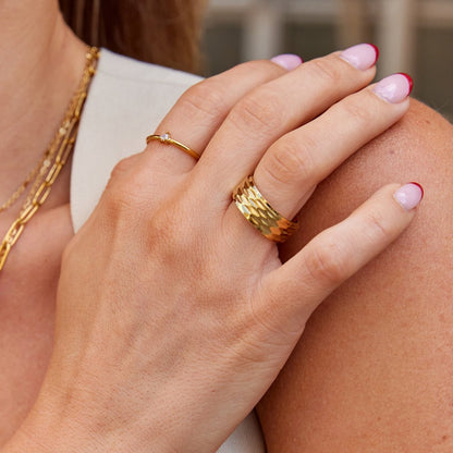 Rene Chunky Gold Ring