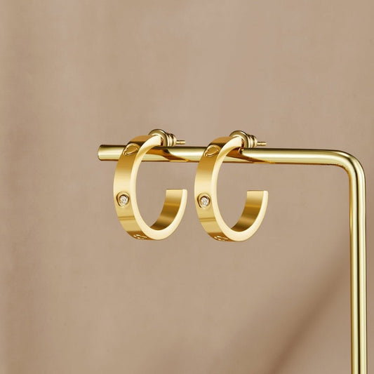 'Small Love' Hoop Earrings