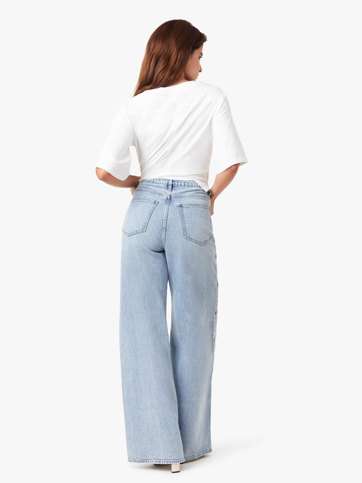 gemma studded wide leg slouch - aire