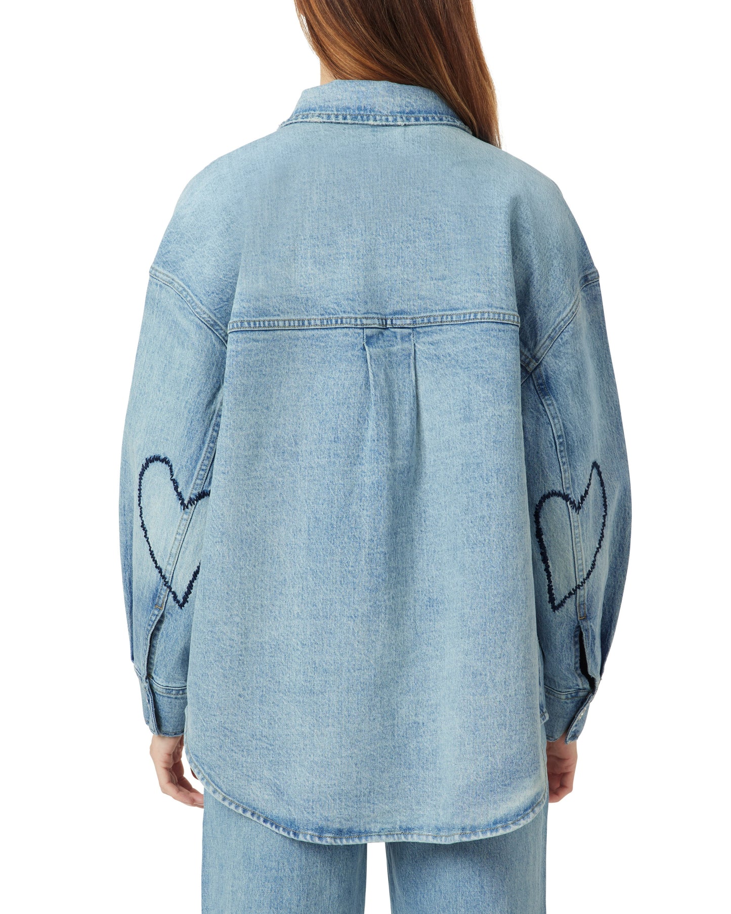 hearted shirt jacket